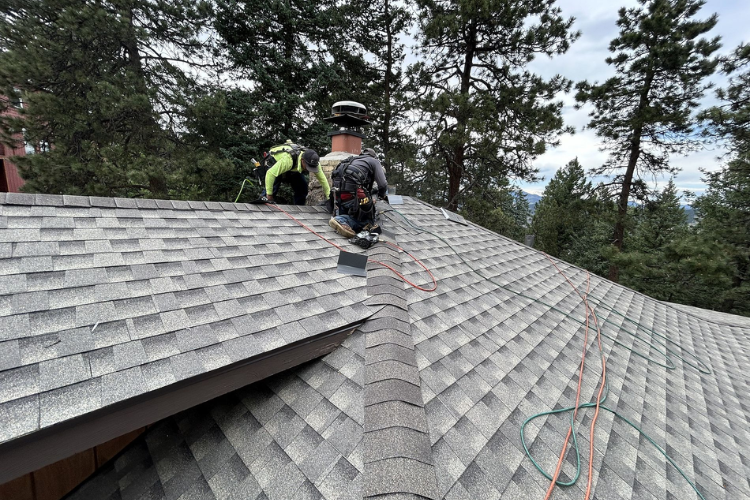 Done Right Roofing team reinforcing roof in Franklin